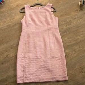 Ann Taylor Textured Pink Midi Dress